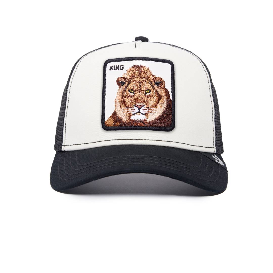 The King Lion White Trucker Cap