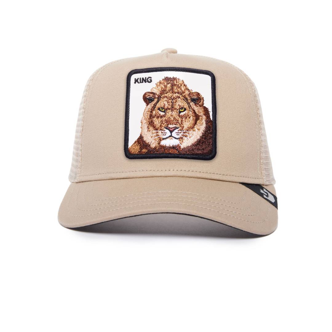 The King Lion Beige Trucker Cap