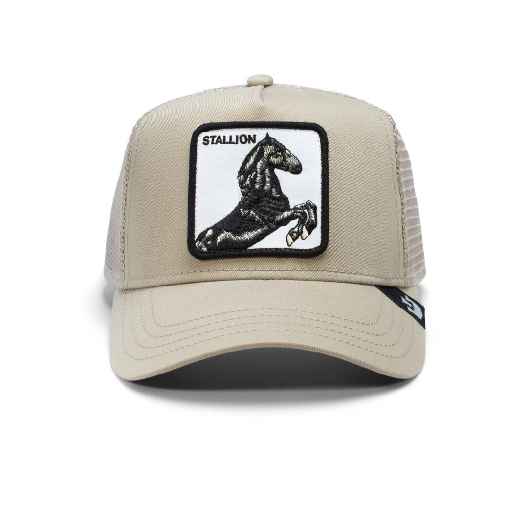 The Stallion Beige Trucker Cap