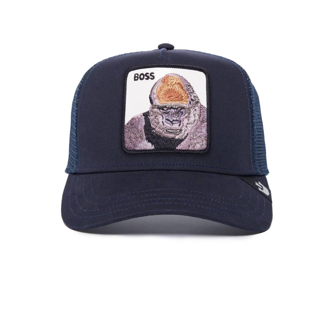 The Boss Navy Trucker Cap