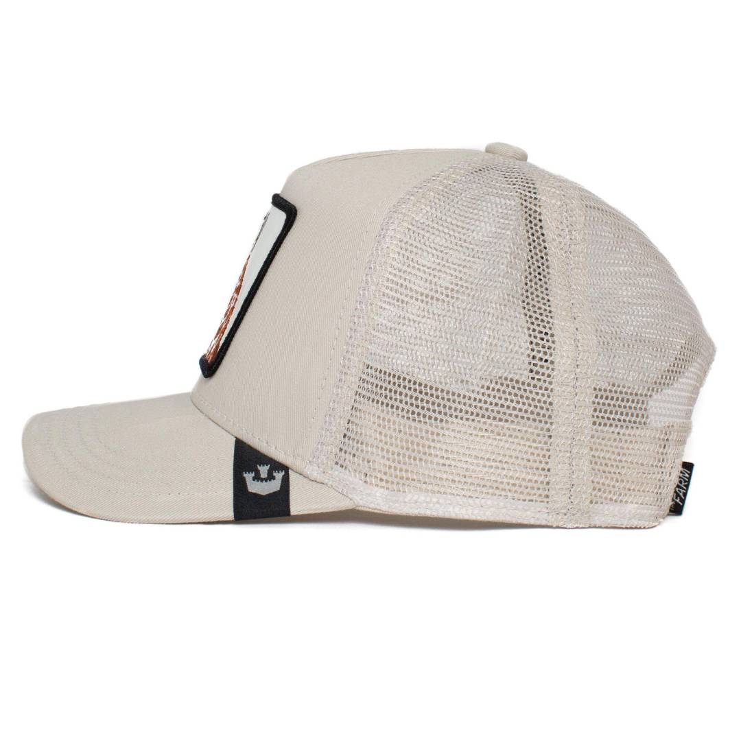 High Truckin Cream Trucker Cap