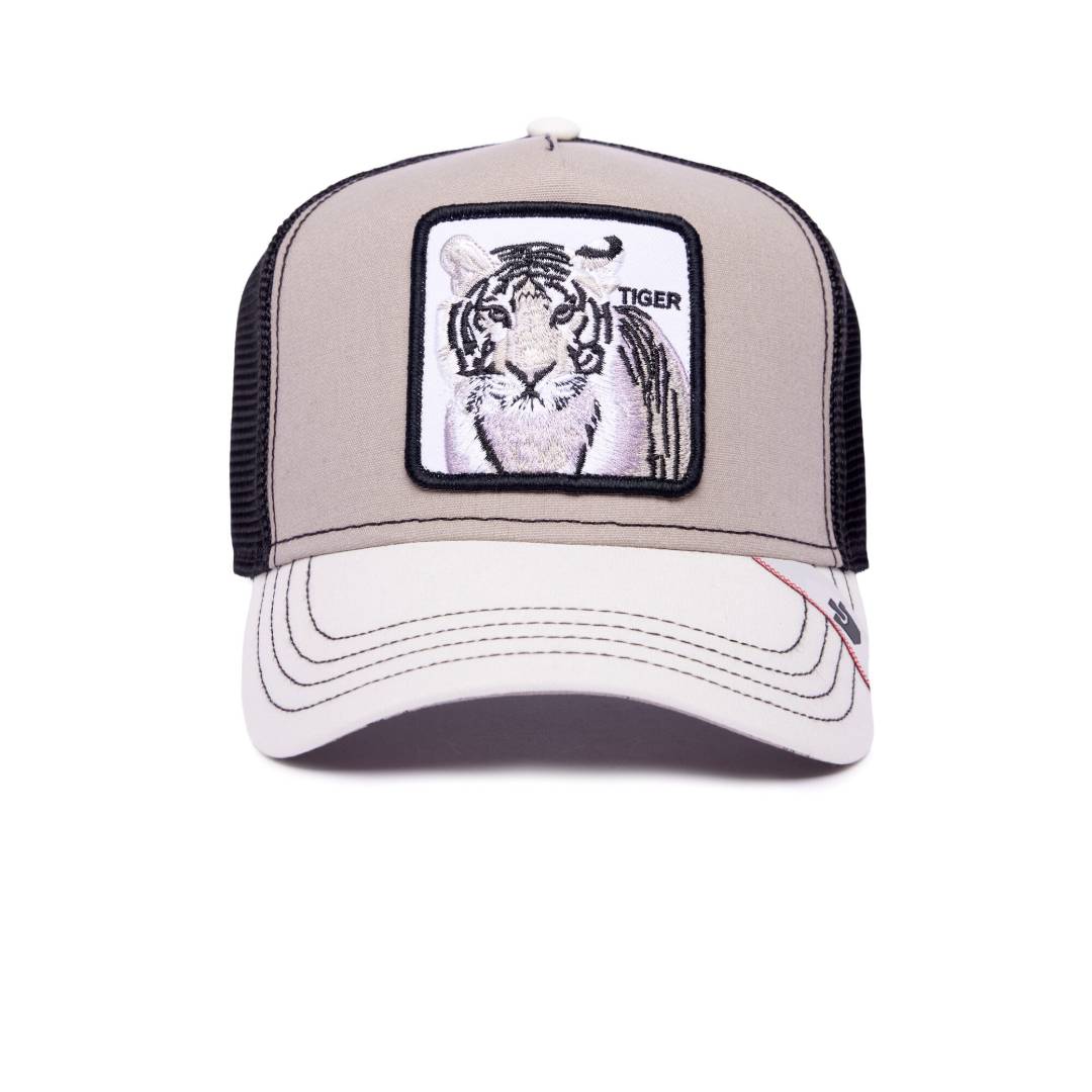 MV Stripes Grey Trucker Cap