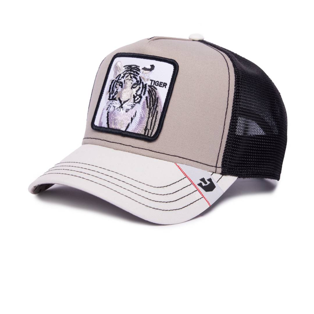 MV Stripes Grey Trucker Cap