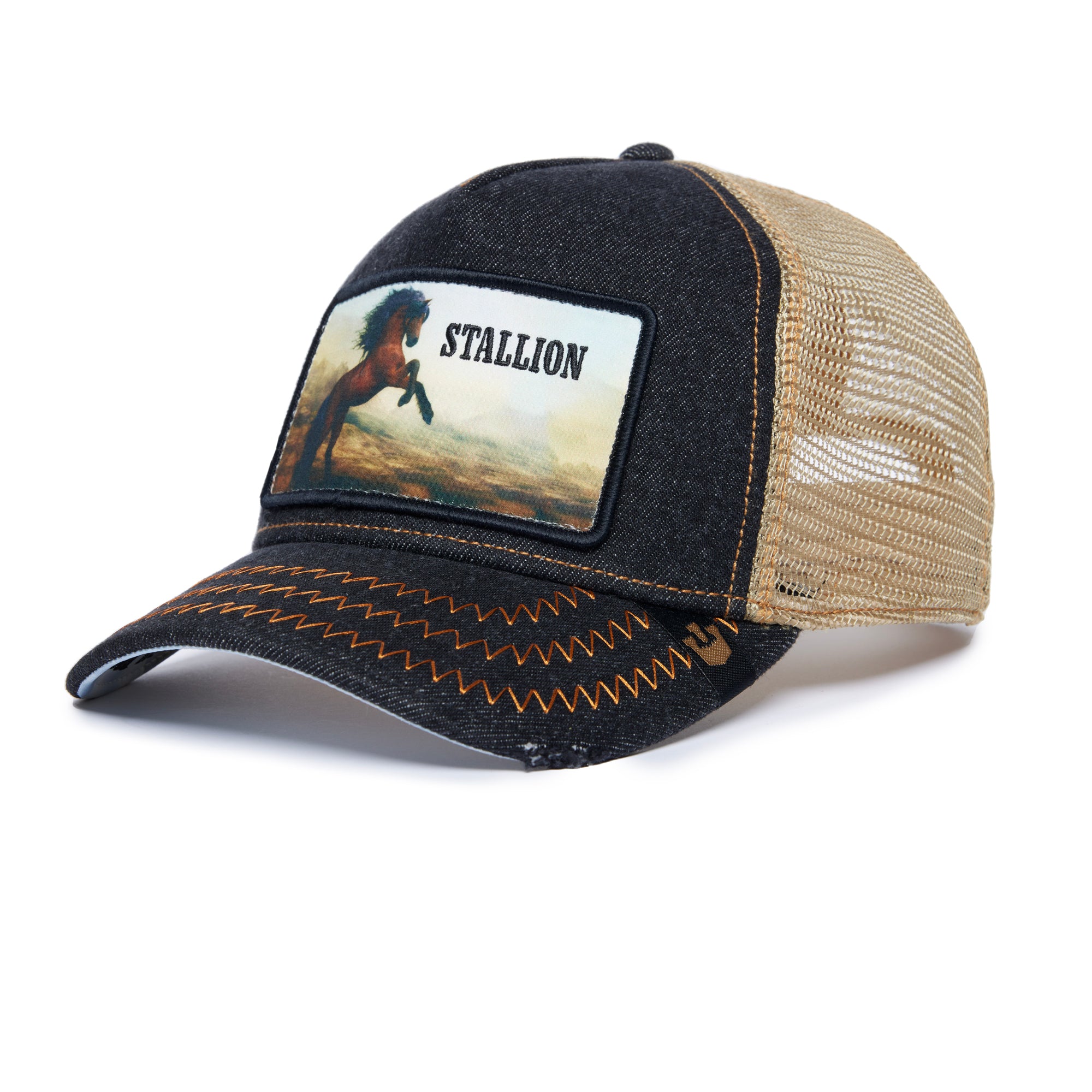 The Stallion Charcoal Trucker Cap