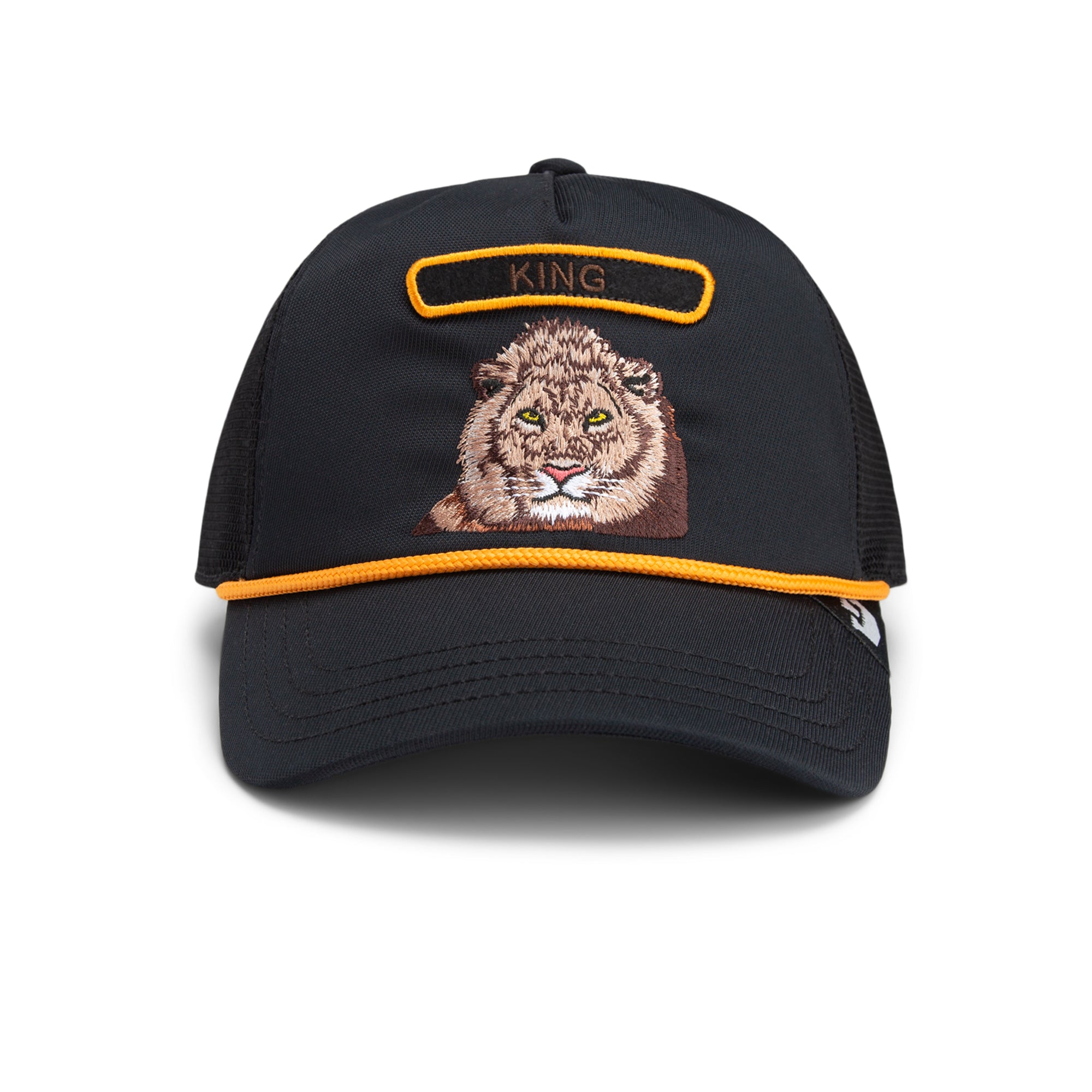 The Lion Black Trucker Cap