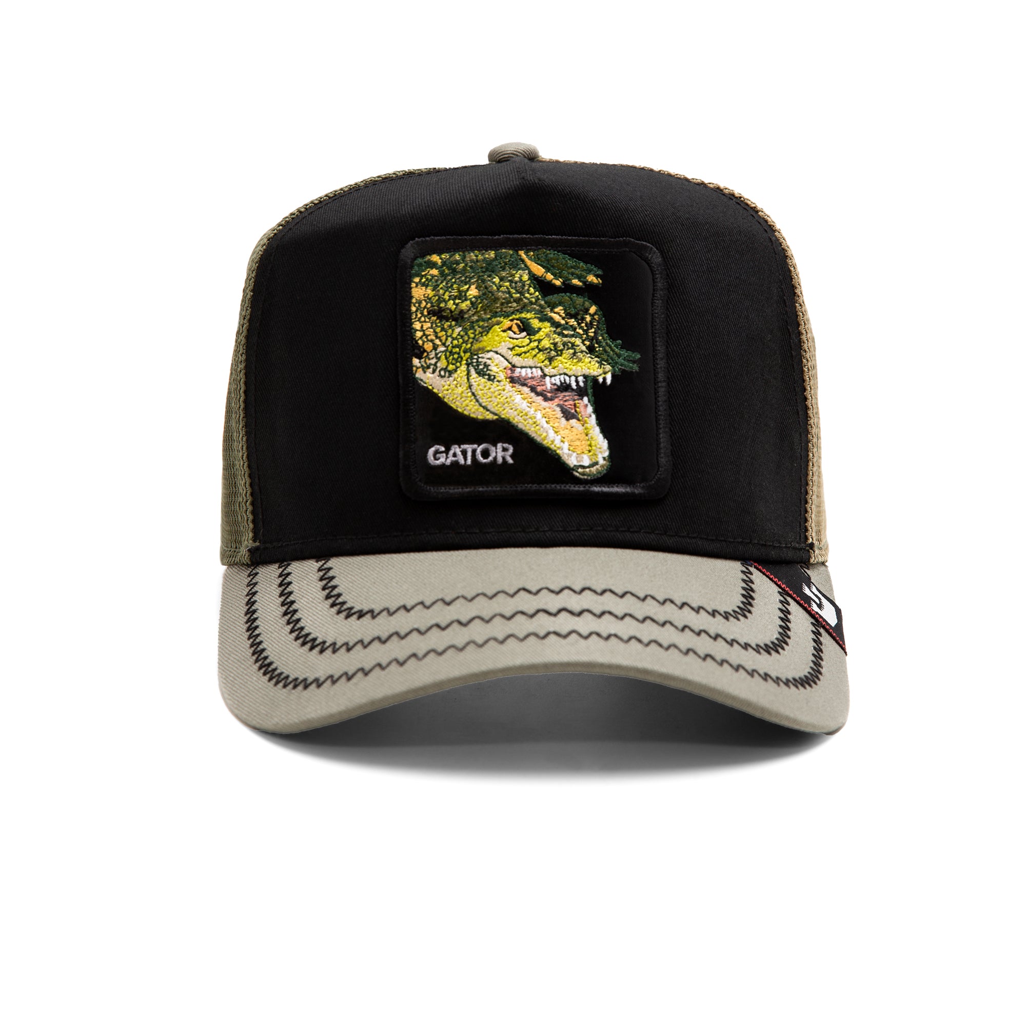 Tri Gator Olive Trucker Cap