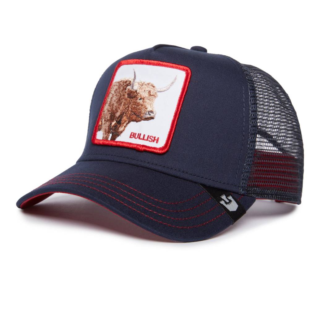 The Bullish Bull Navy Trucker Cap