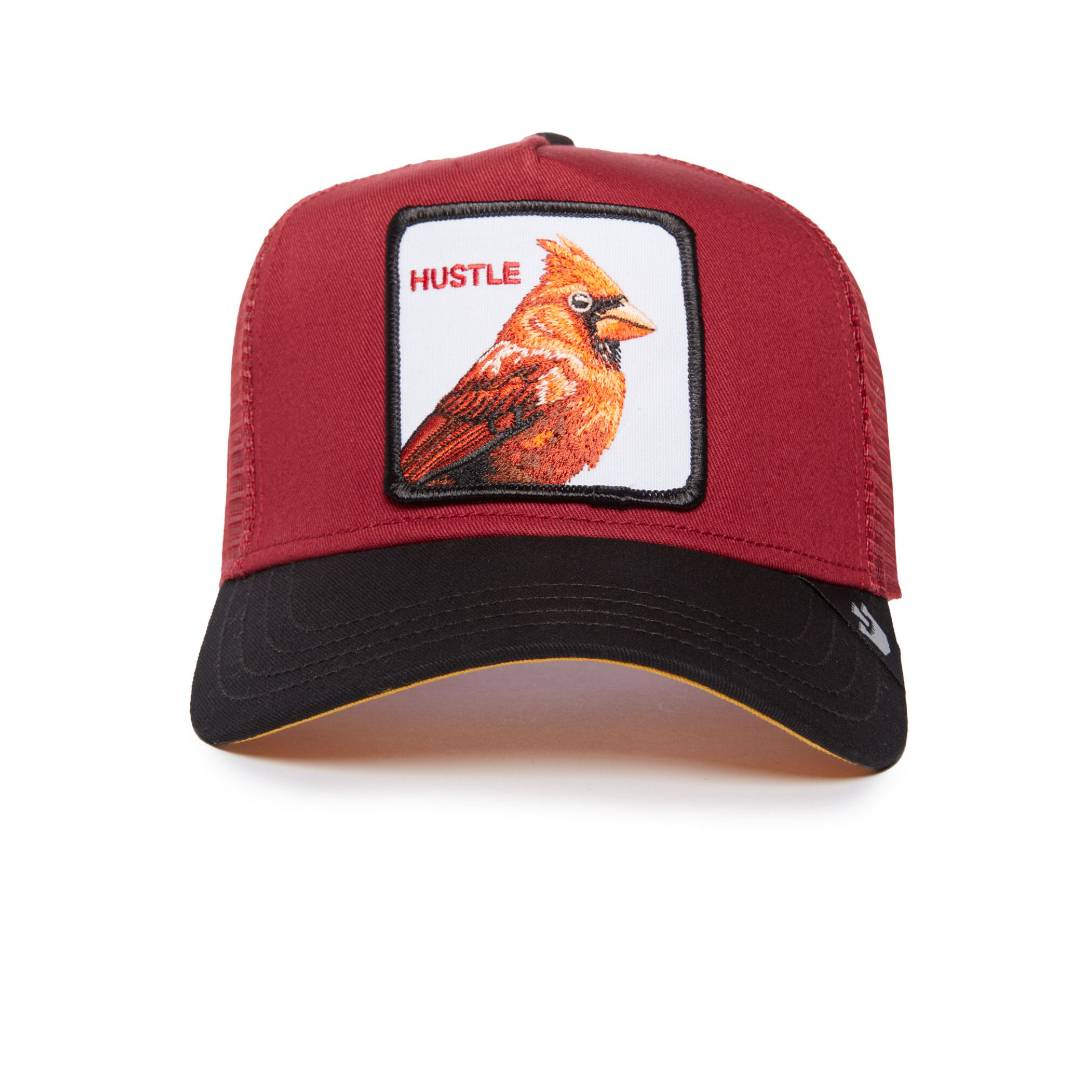 The Hustle Bird Maroon Trucker Cap