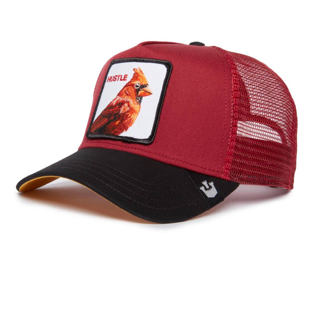 The Hustle Bird Maroon Trucker Cap