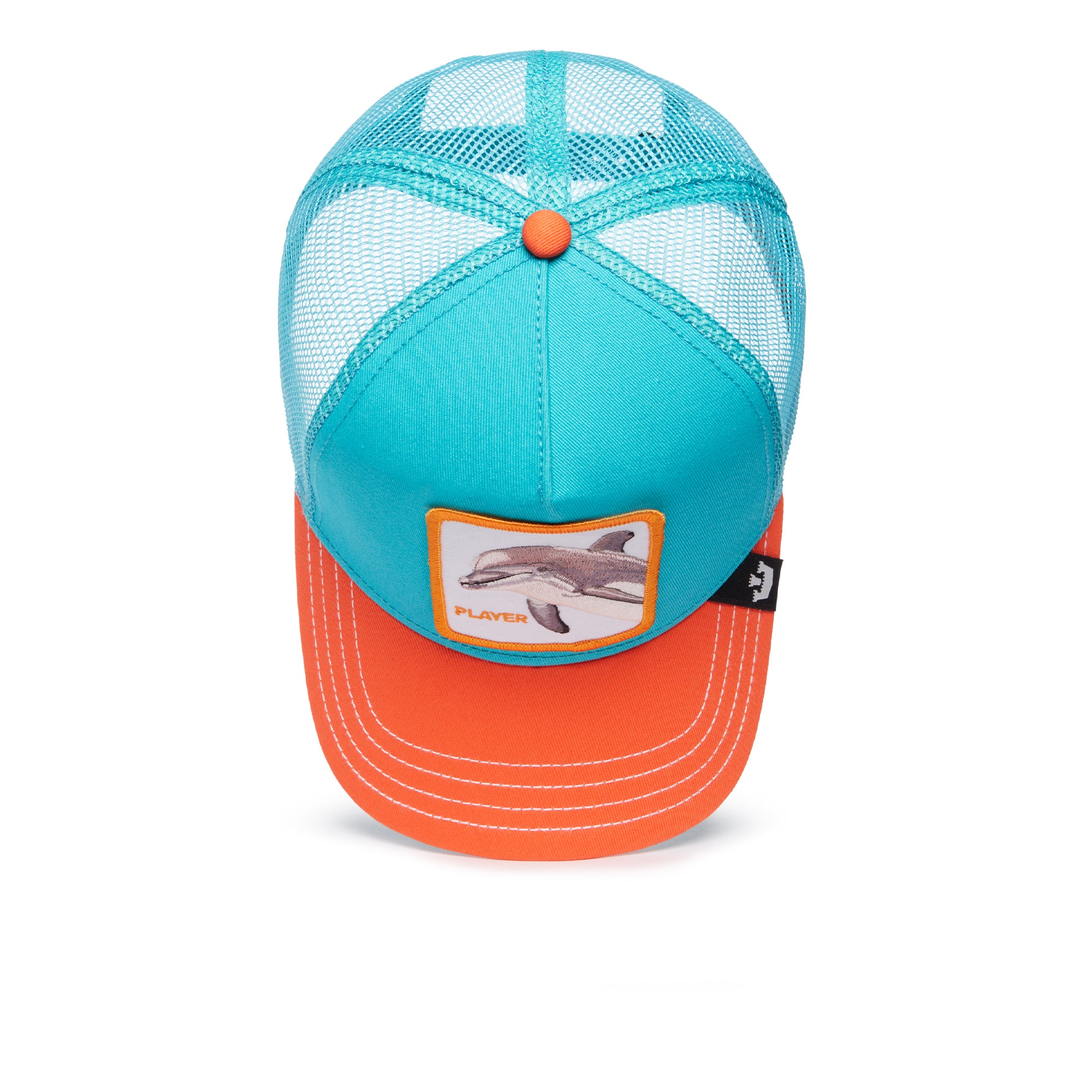 The Player Dolphin Turquoise Trucker Cap