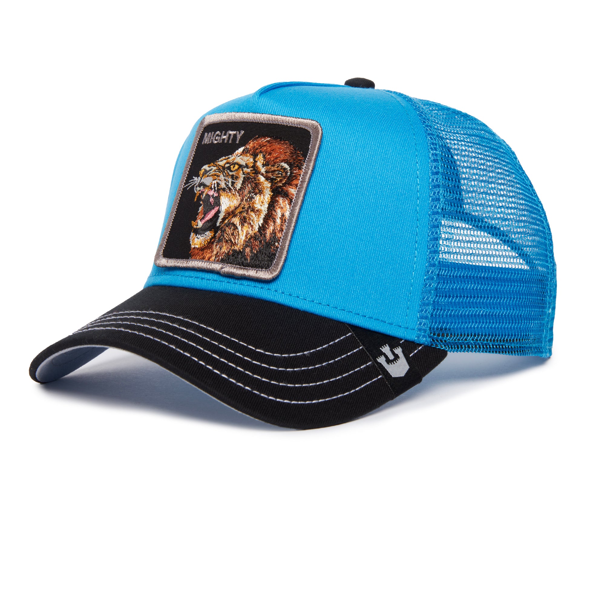 The Mighty Lion Blue Trucker Cap