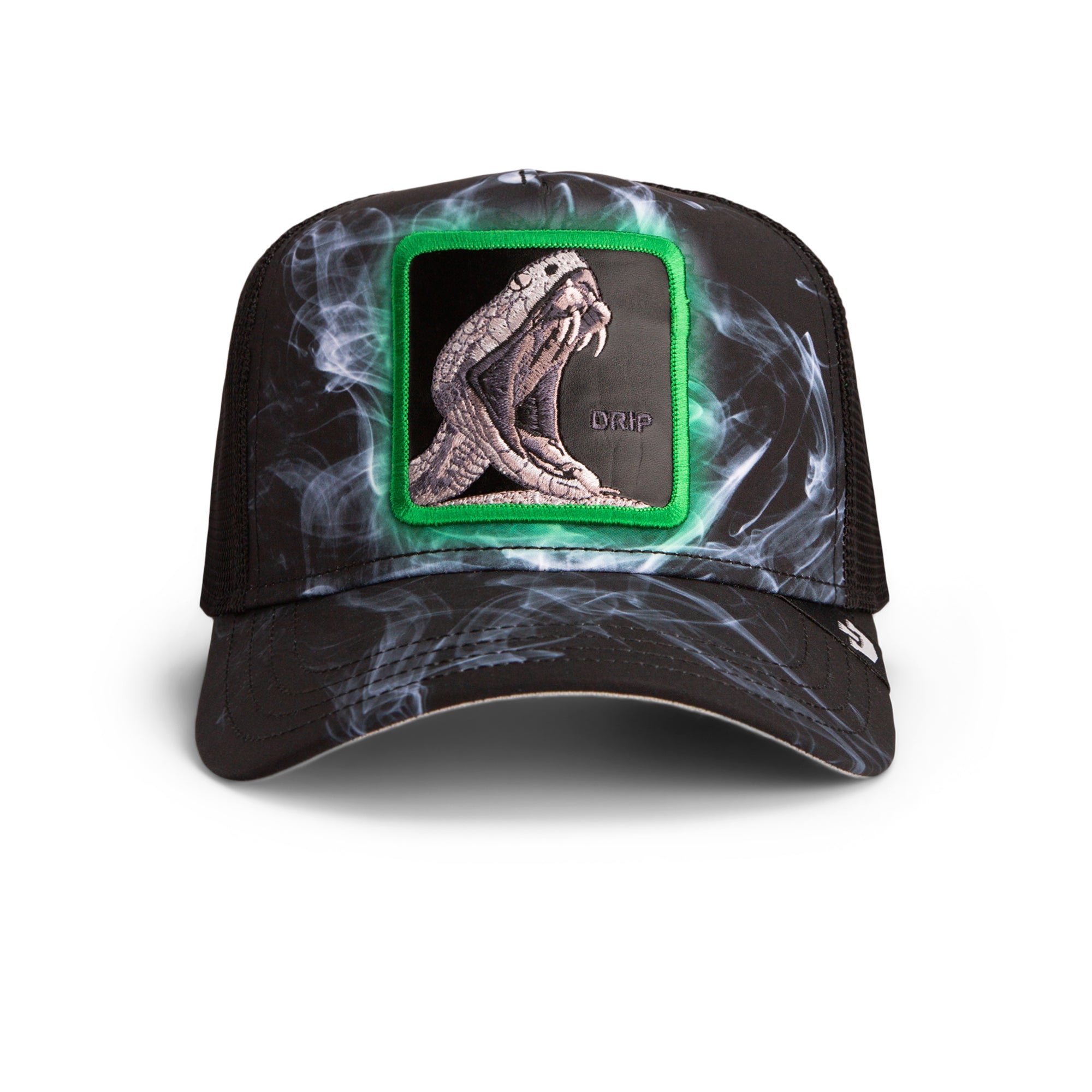 Drip Neon Noir Black Trucker Cap