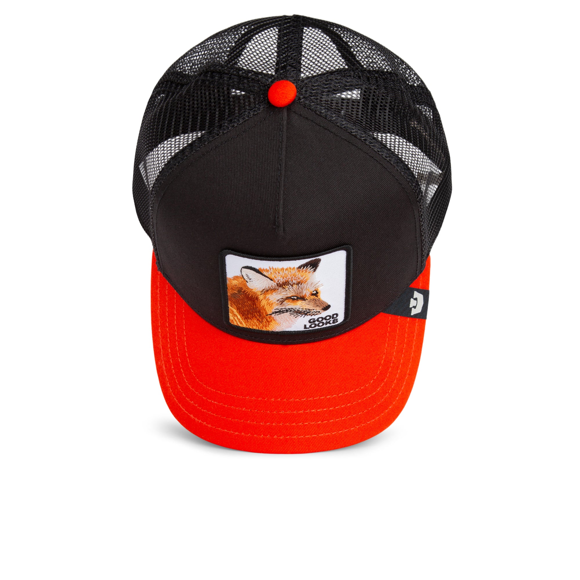 The Good Looks Fox Black Trucker Cap