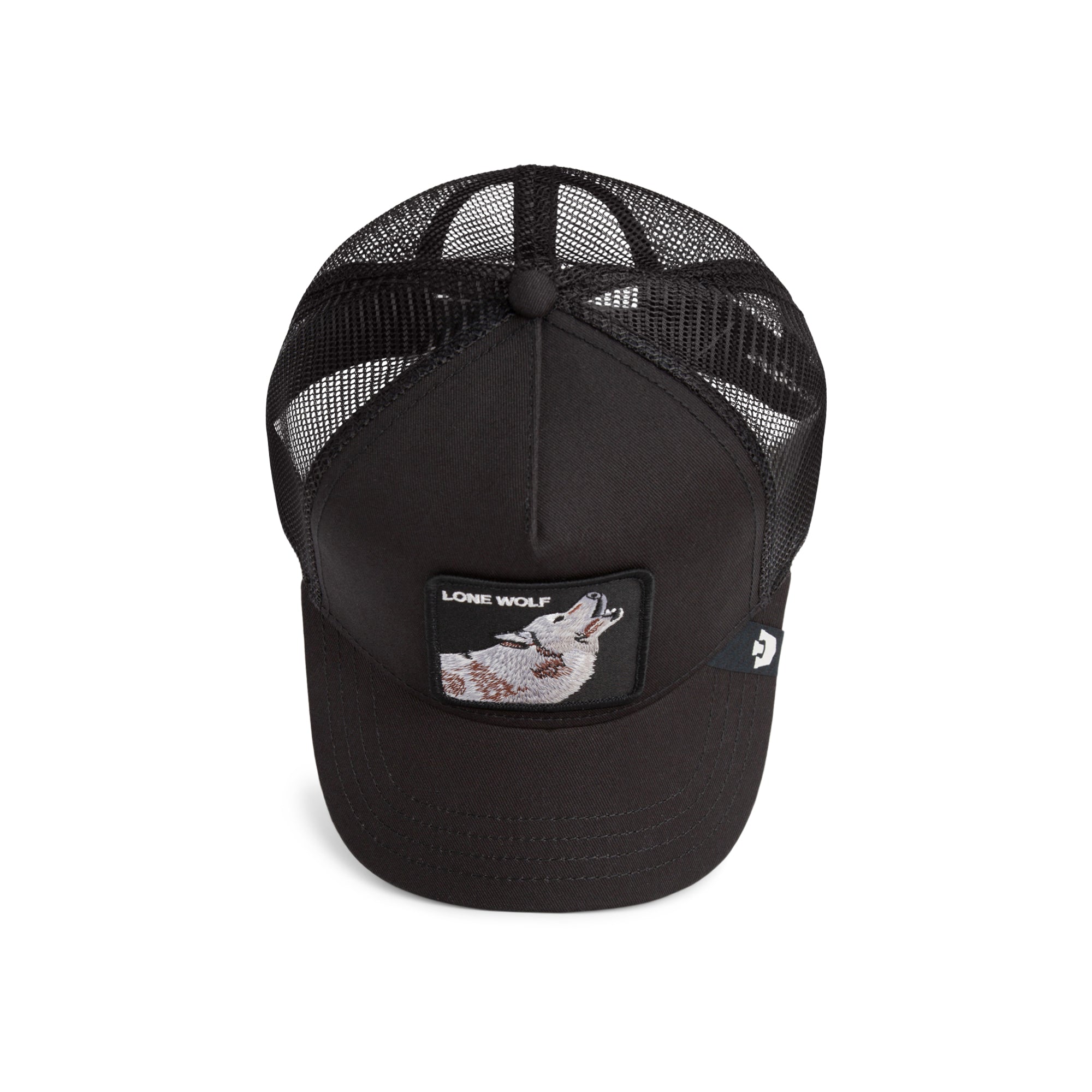 Lone Wolf Black Trucker Cap