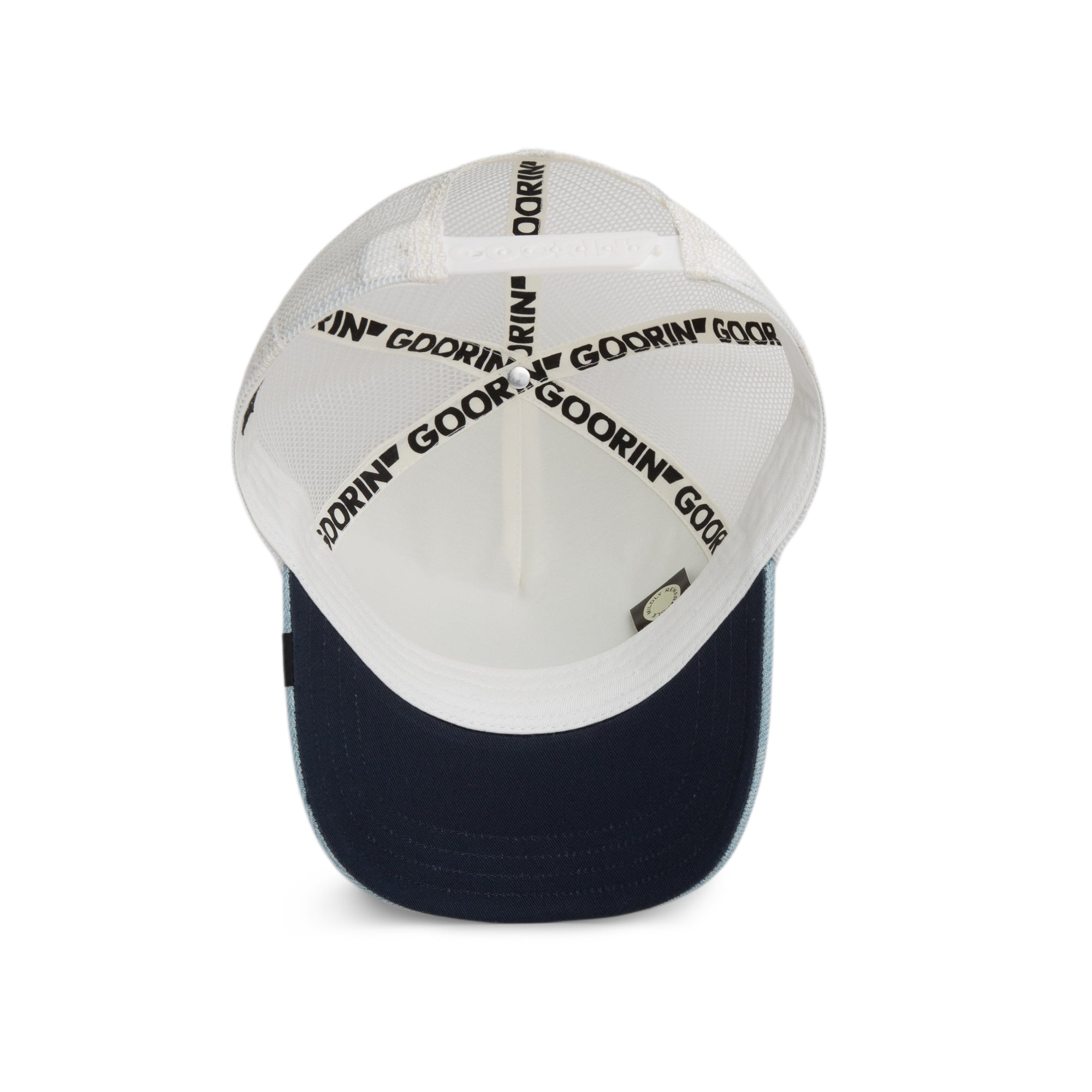 Denim Rooster Light Denim Trucker Cap