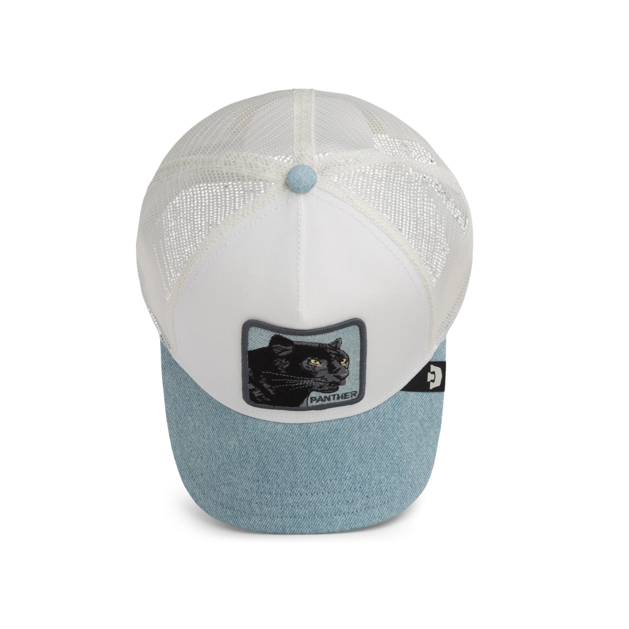 Panther Light Denim Trucker Cap