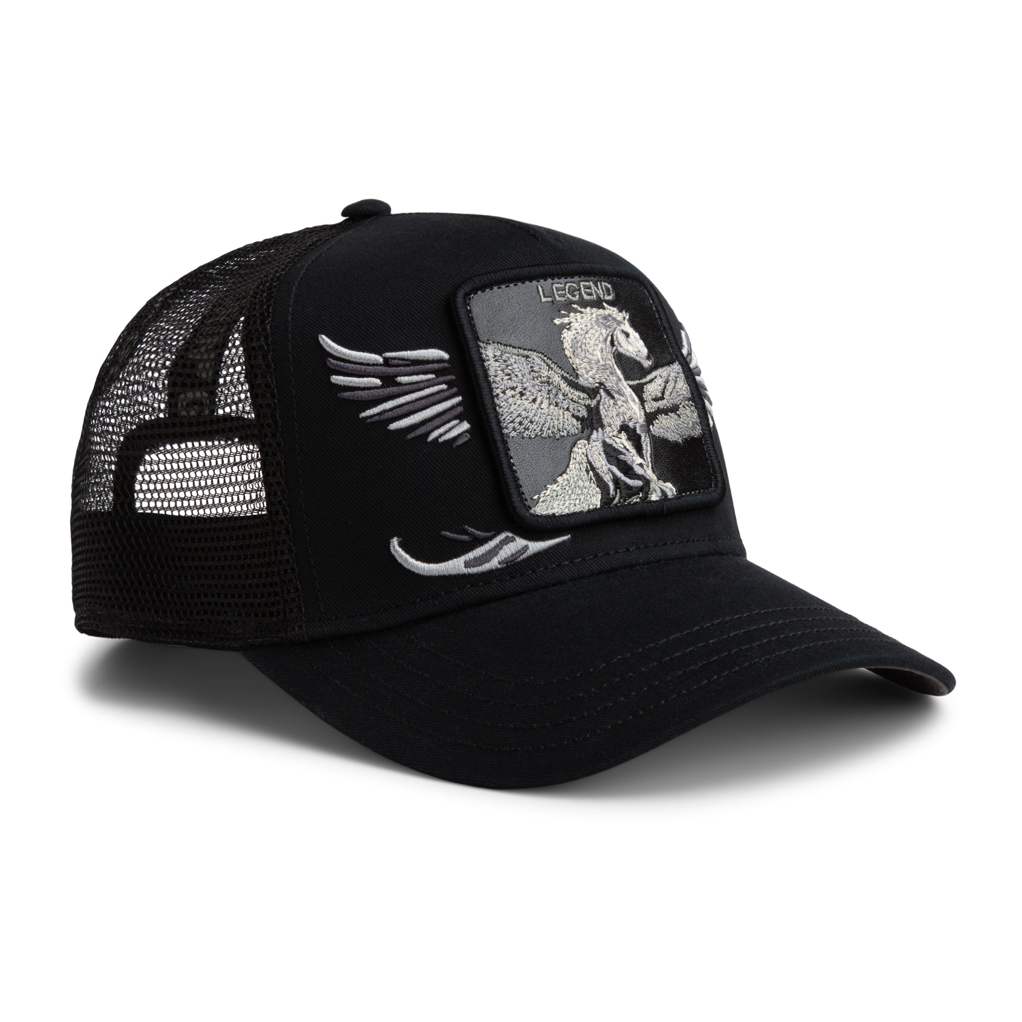 Wings Legend Black Trucker Cap