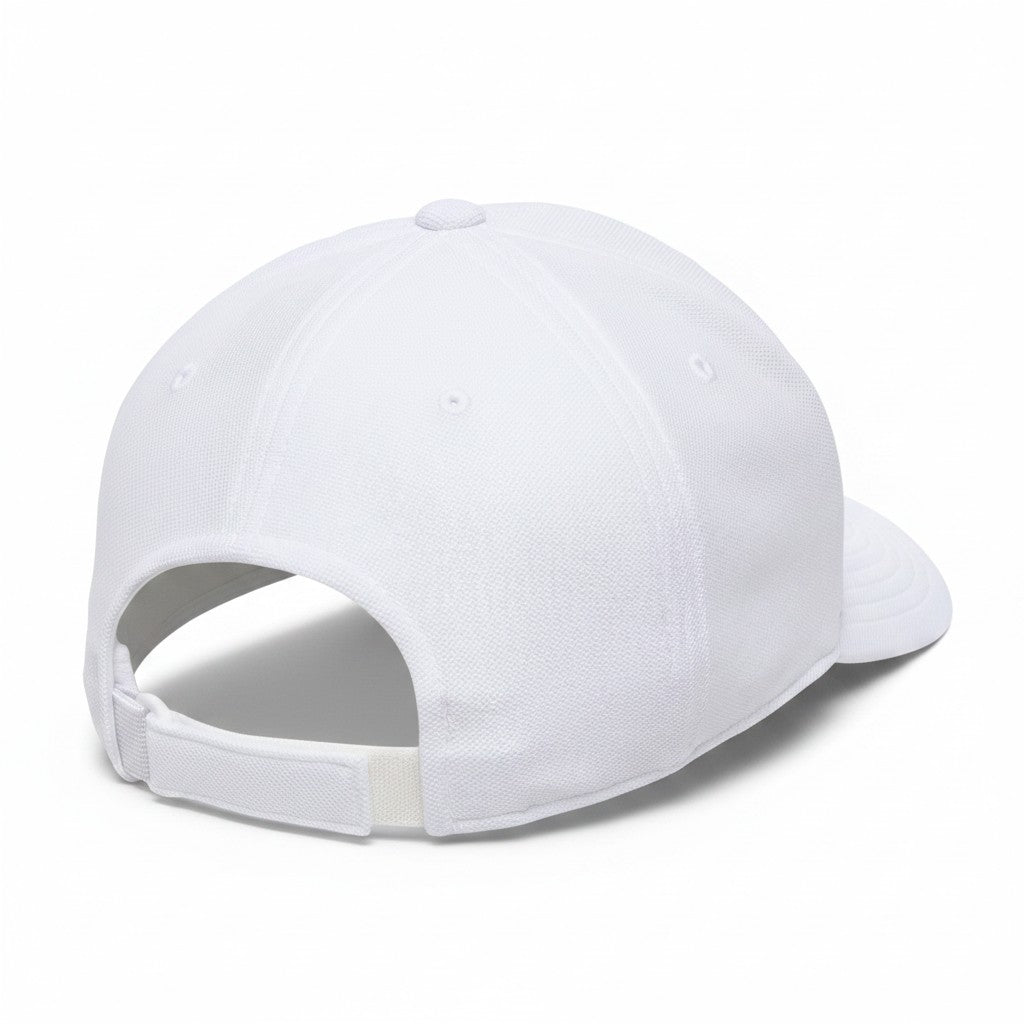 Flexfit: White Cool & Dry Mini Pique Adjustable Cap