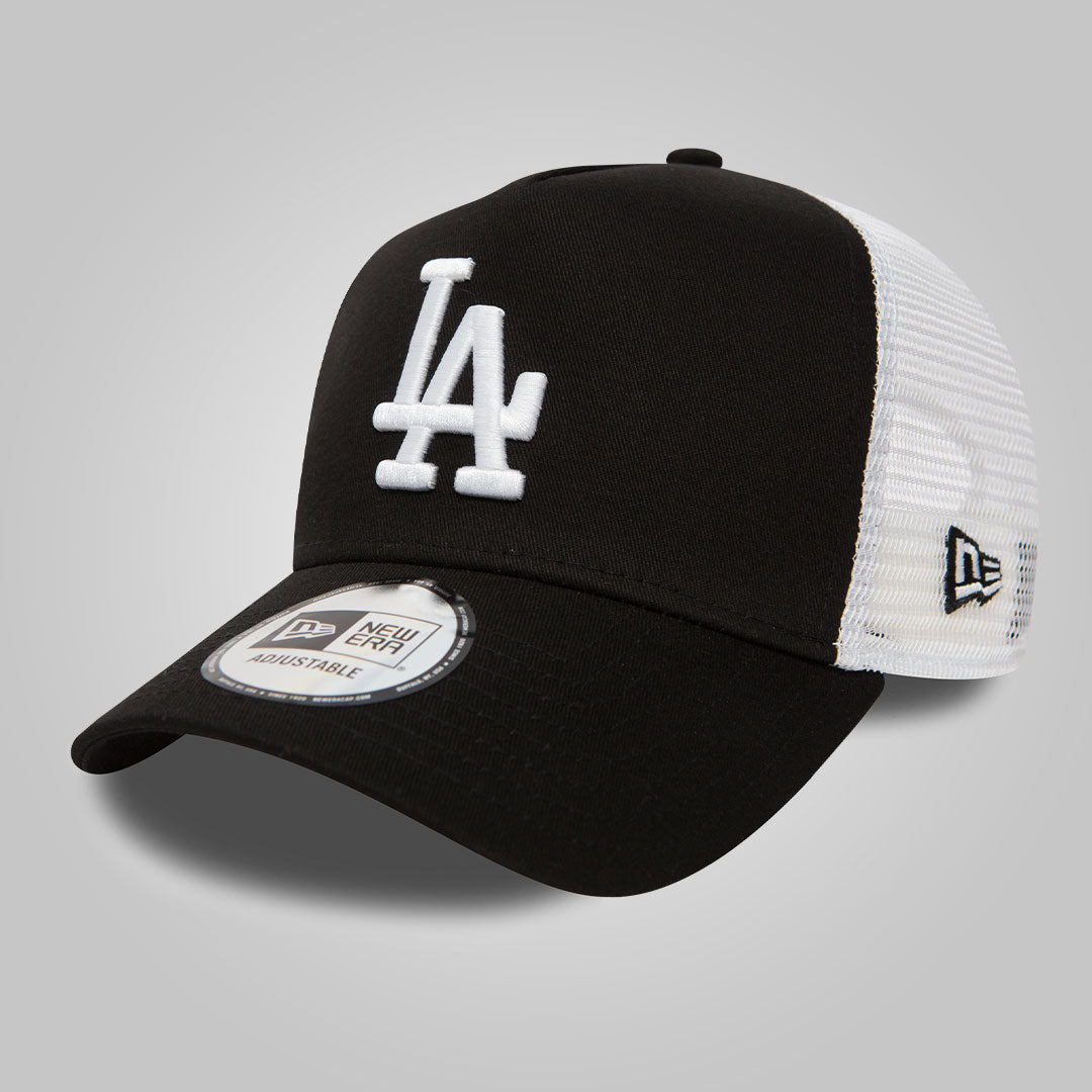 LA Dodgers Clean Black A-Frame Trucker Cap