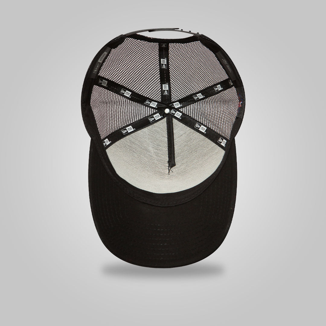 New York Yankees Clean Black A-Frame Trucker Cap