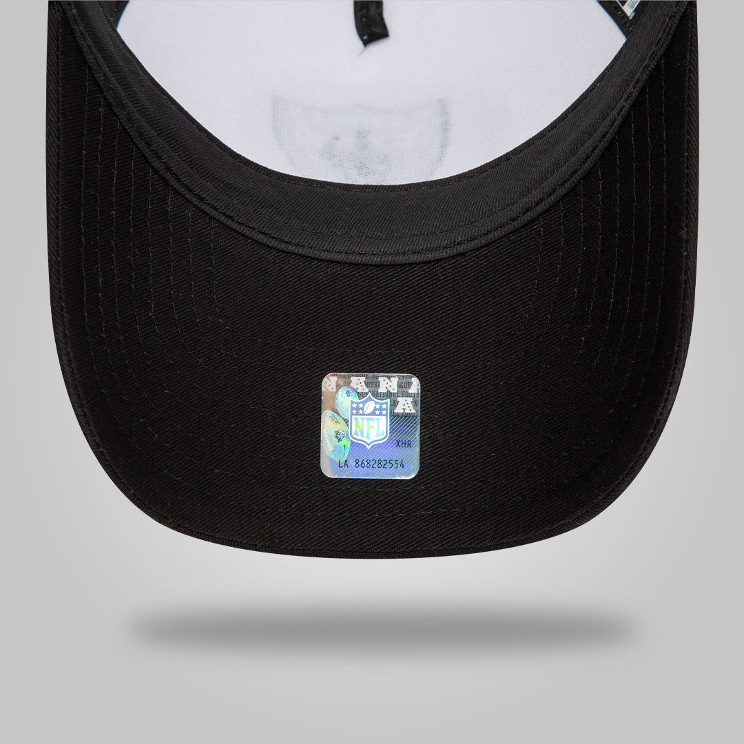 Las Vegas Raiders Team Colour White A-Frame Trucker Cap