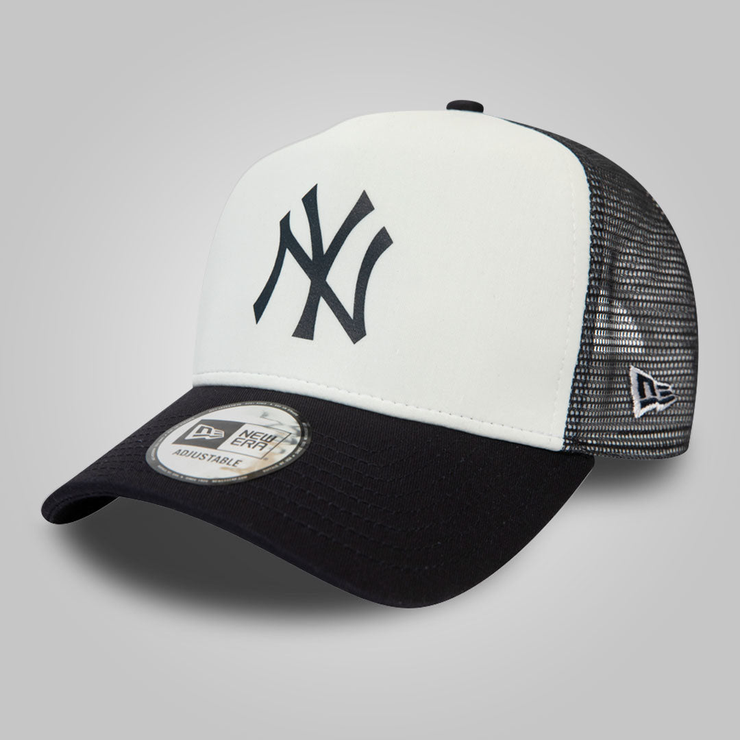 New York Yankees Team Colour White A-Frame Trucker Cap