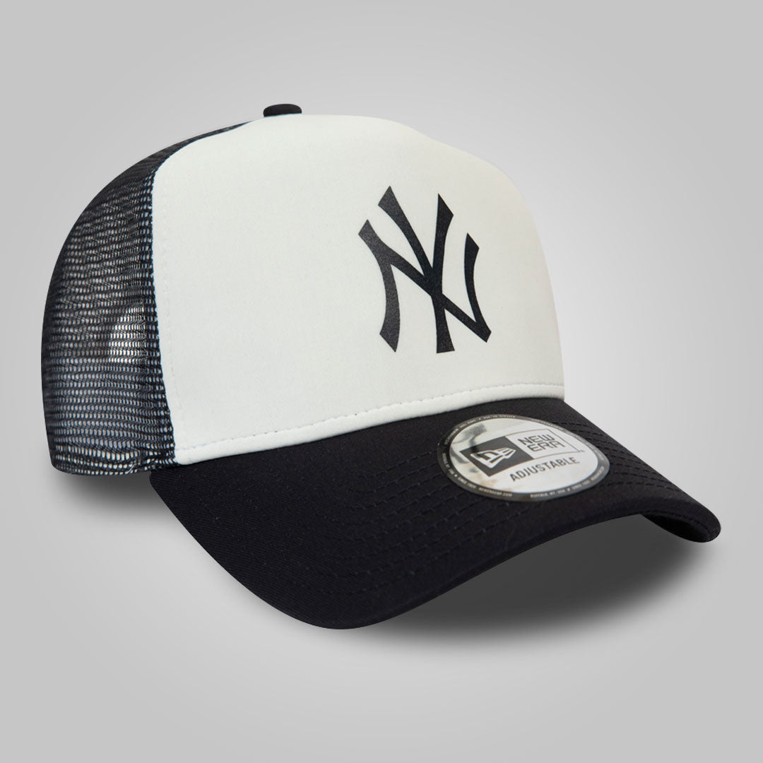 New York Yankees Team Colour White A-Frame Trucker Cap