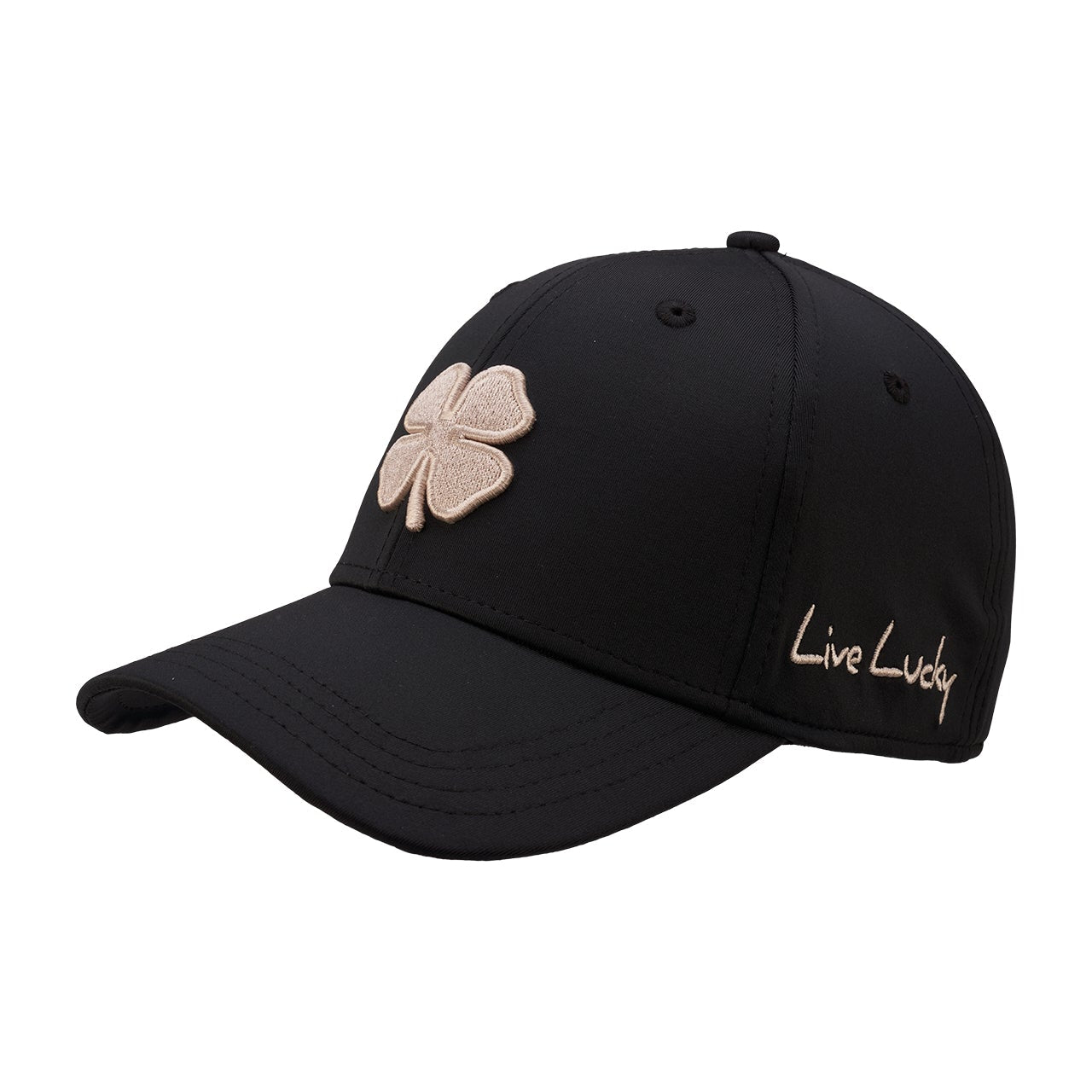 Premium Clover 148 Black Snapback Cap