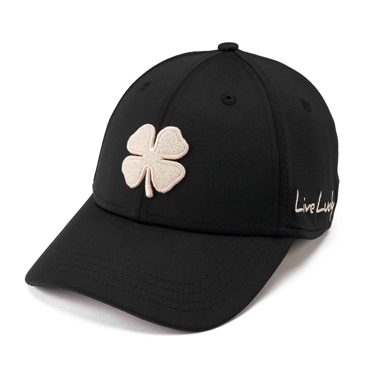 Premium Clover 148 Black Snapback Cap