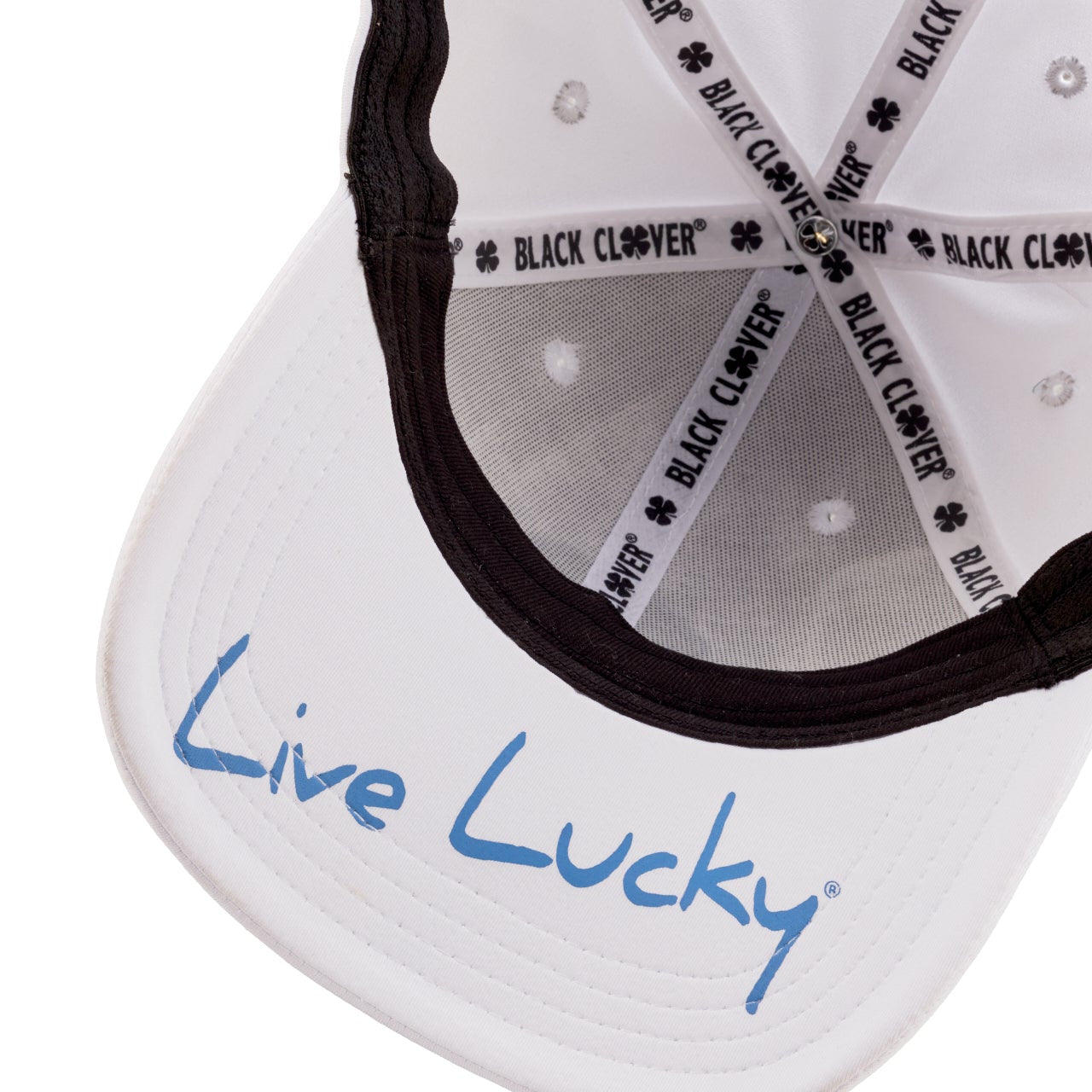 Premium Clover 157 White Stretch Fit Cap