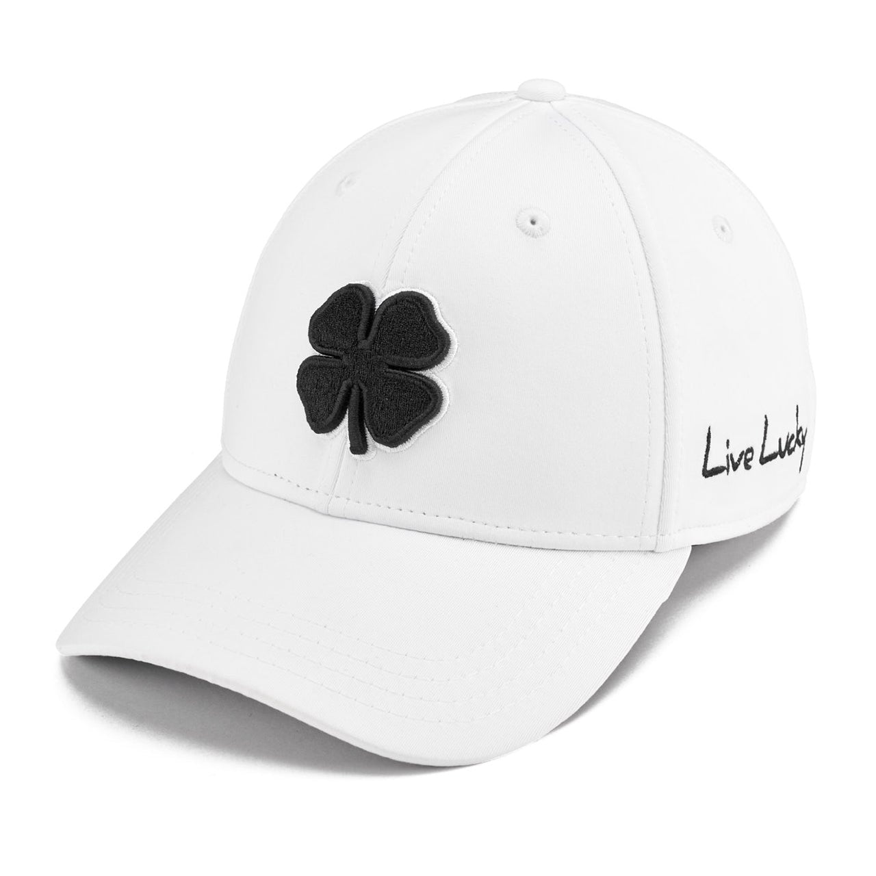 Premium Clover 1 White Snapback Cap