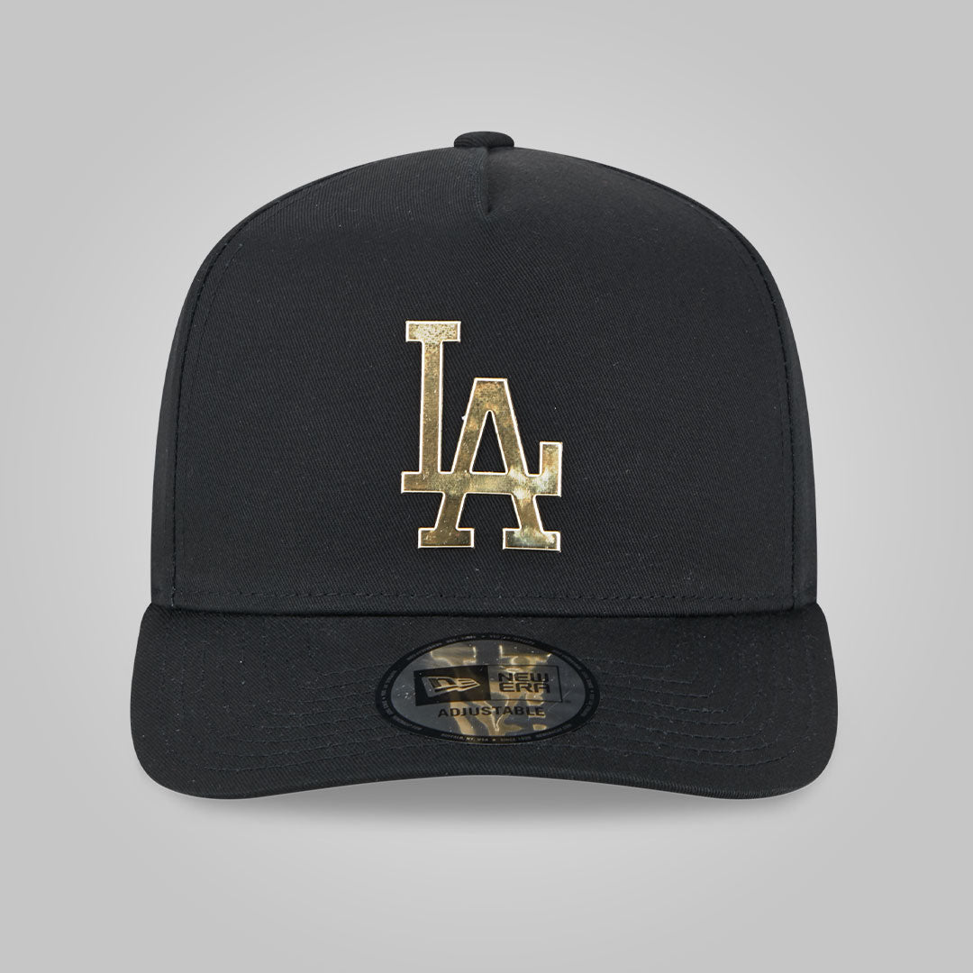 LA Dodgers Foil Pack Black A-Frame Trucker Cap