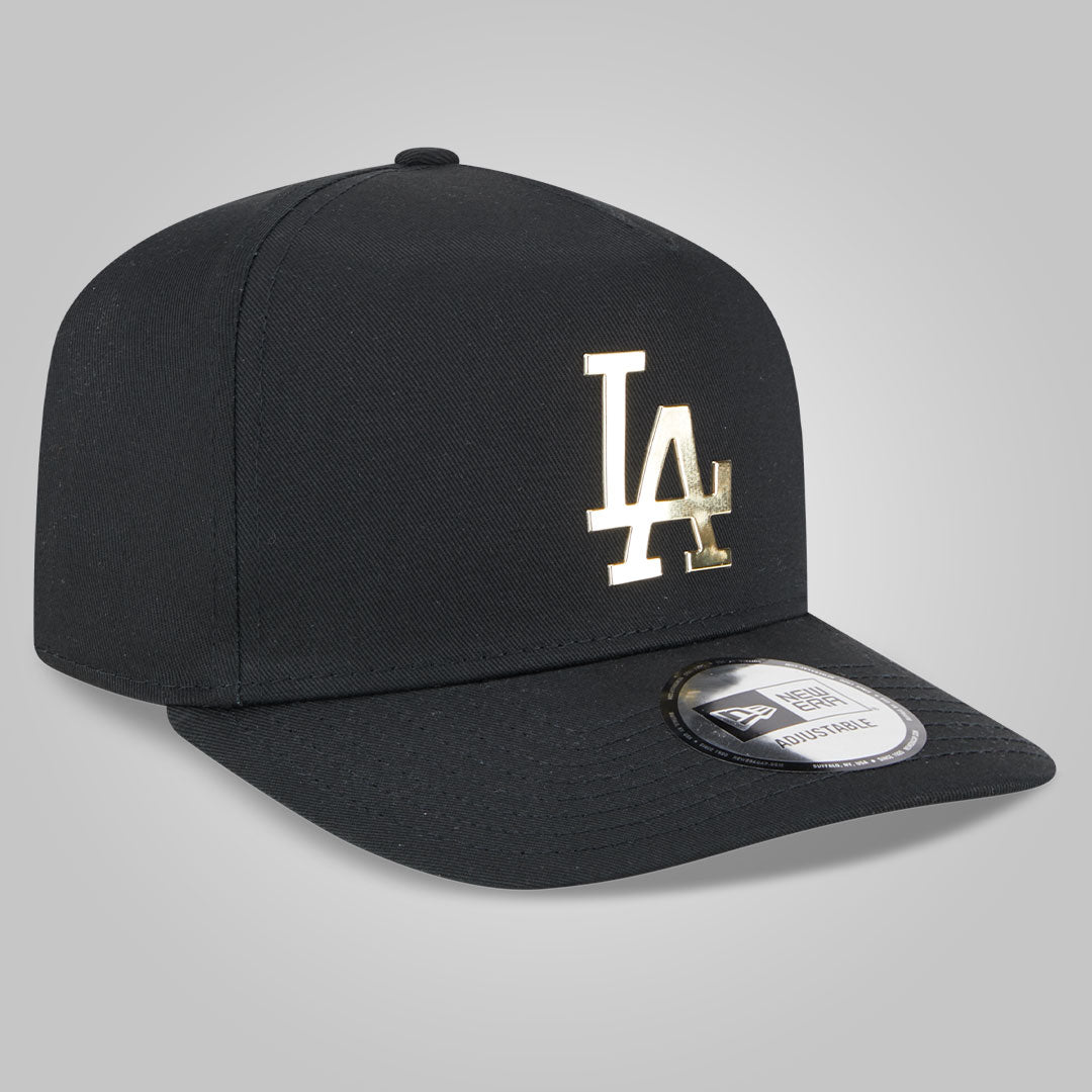 LA Dodgers Foil Pack Black A-Frame Trucker Cap