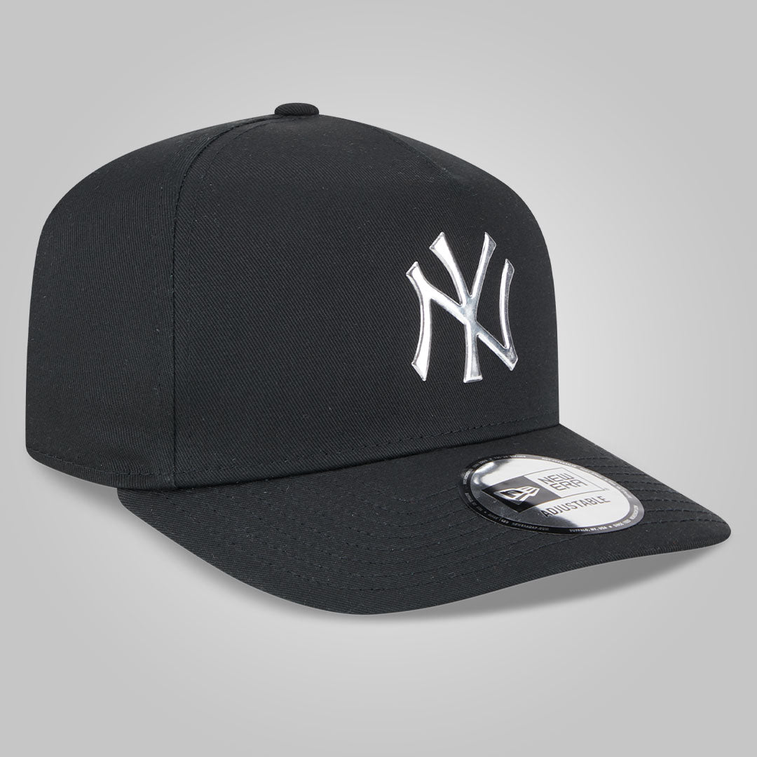 New York Yankees Foil Pack Black A-Frame Trucker Cap