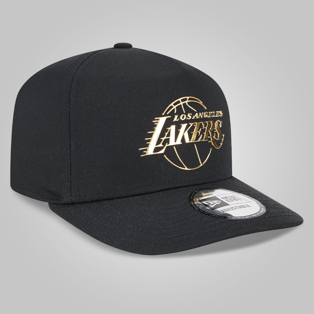 LA Lakers Foil Pack Black A-Frame Trucker Cap