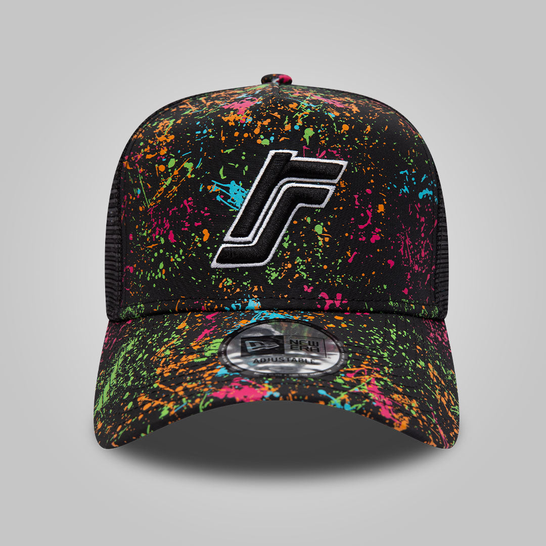 RS Colour Splash Black A-Frame Trucker - New Era