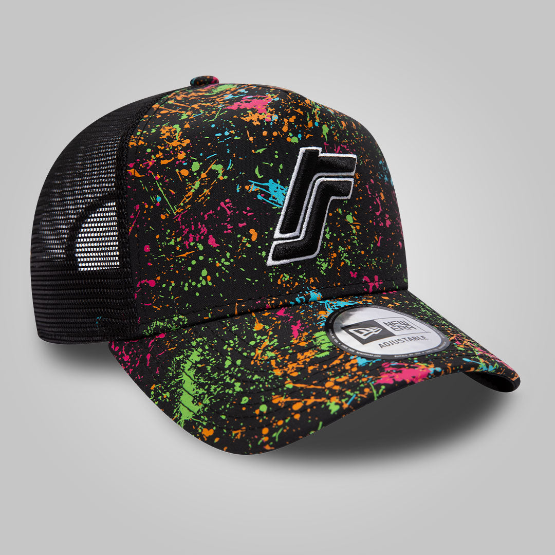 RS Colour Splash Black A-Frame Trucker - New Era