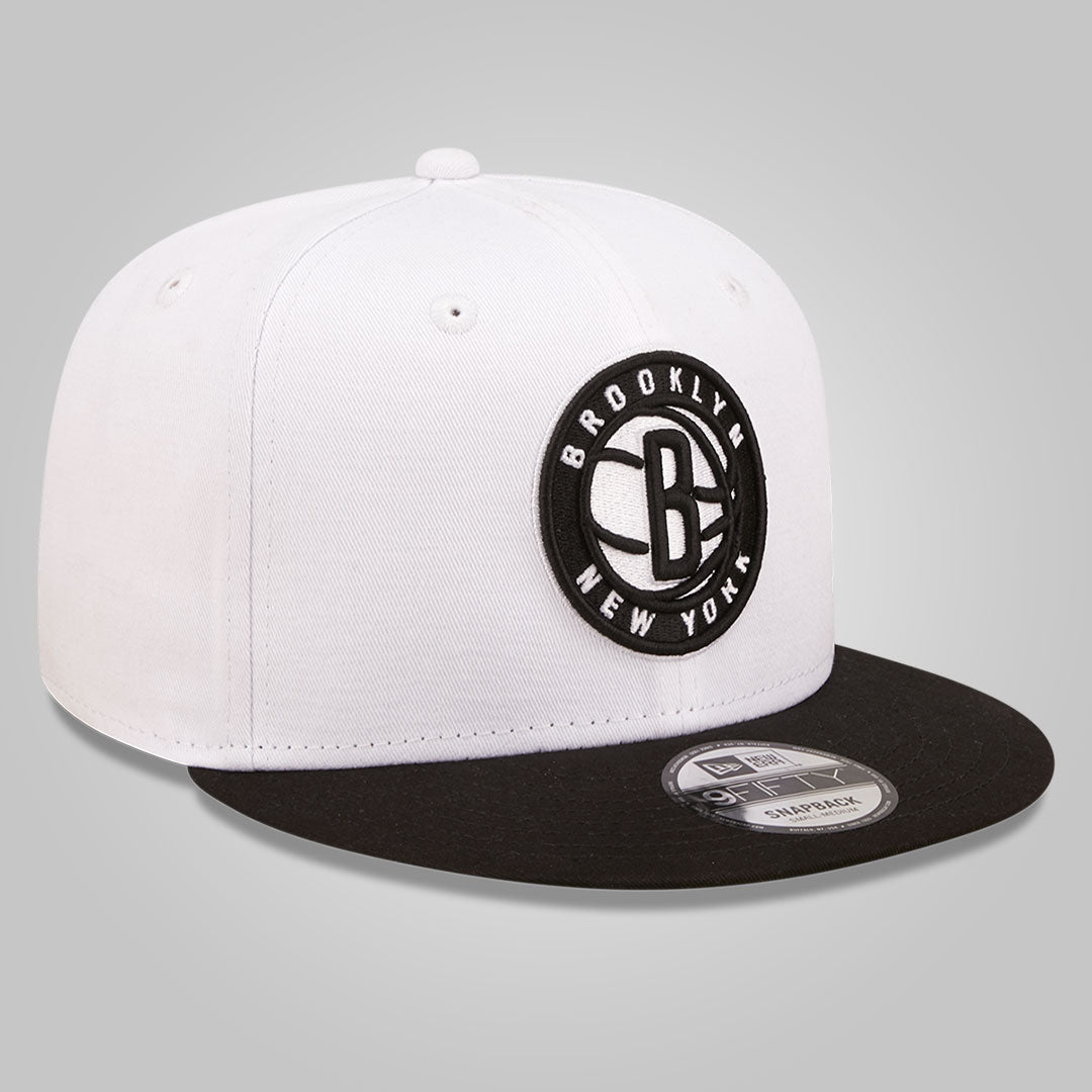 Brooklyn Nets White Crown Team White 9FIFTY Snapback Cap