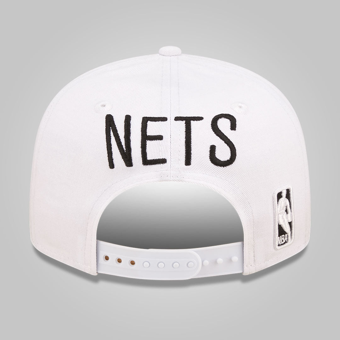 Brooklyn Nets White Crown Team White 9FIFTY Snapback Cap