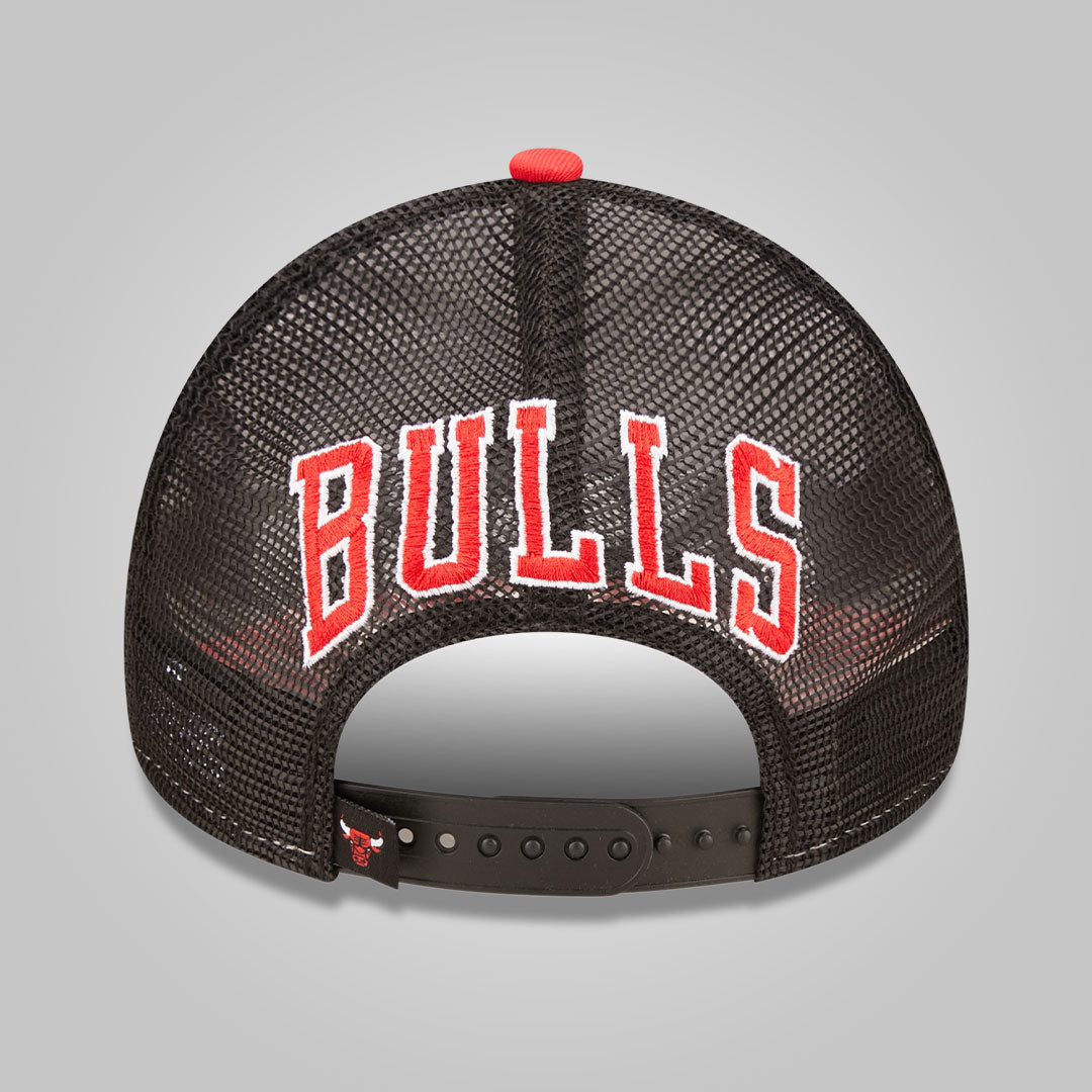 Chicago Bulls Team Color Block White A-Frame Trucker Cap