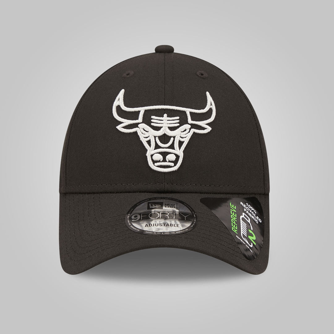 Chicago Bulls Repreve Monochrome Black 9FORTY Adjustable Cap