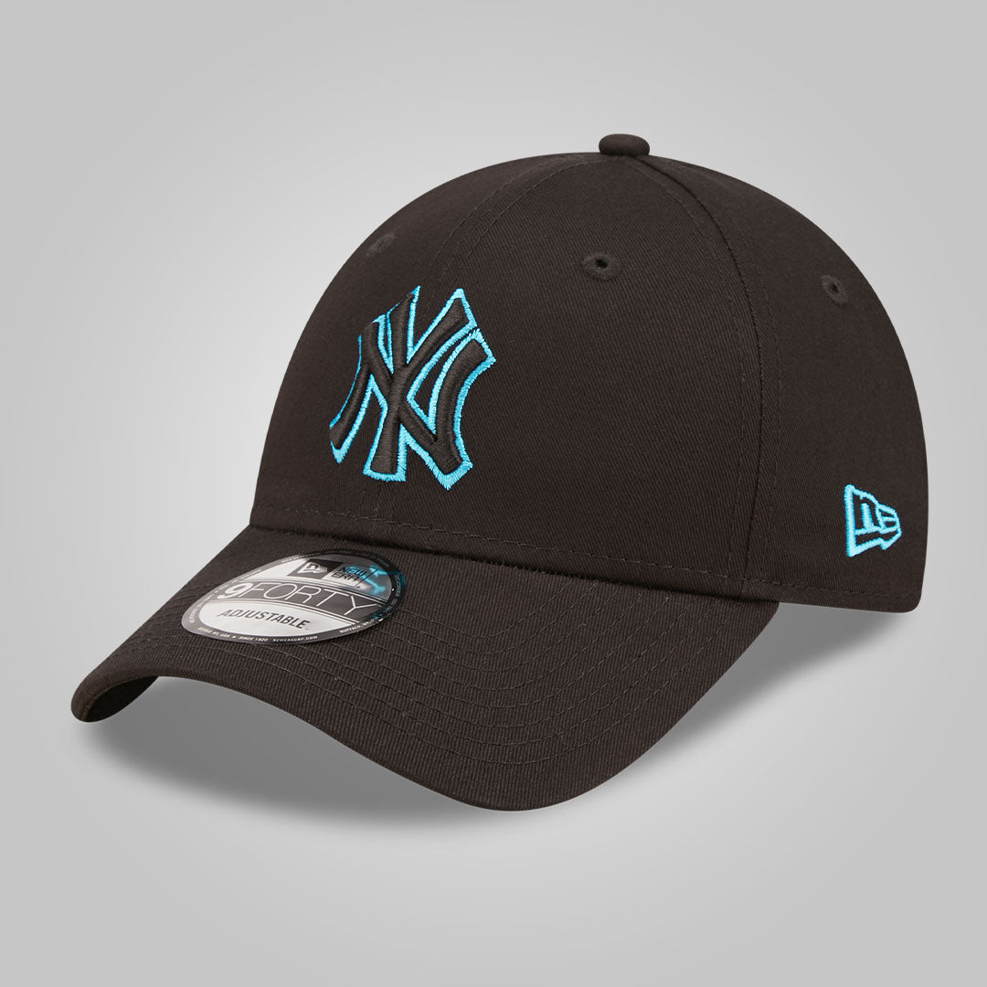 New York Yankees Neon Outline Black 9FORTY Adjustable Cap