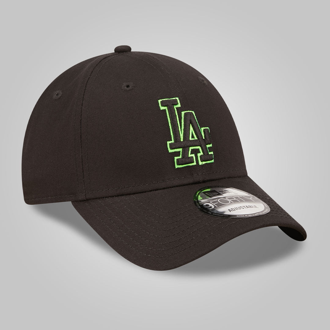 LA Dodgers Neon Outline Black 9FORTY Adjustable Cap