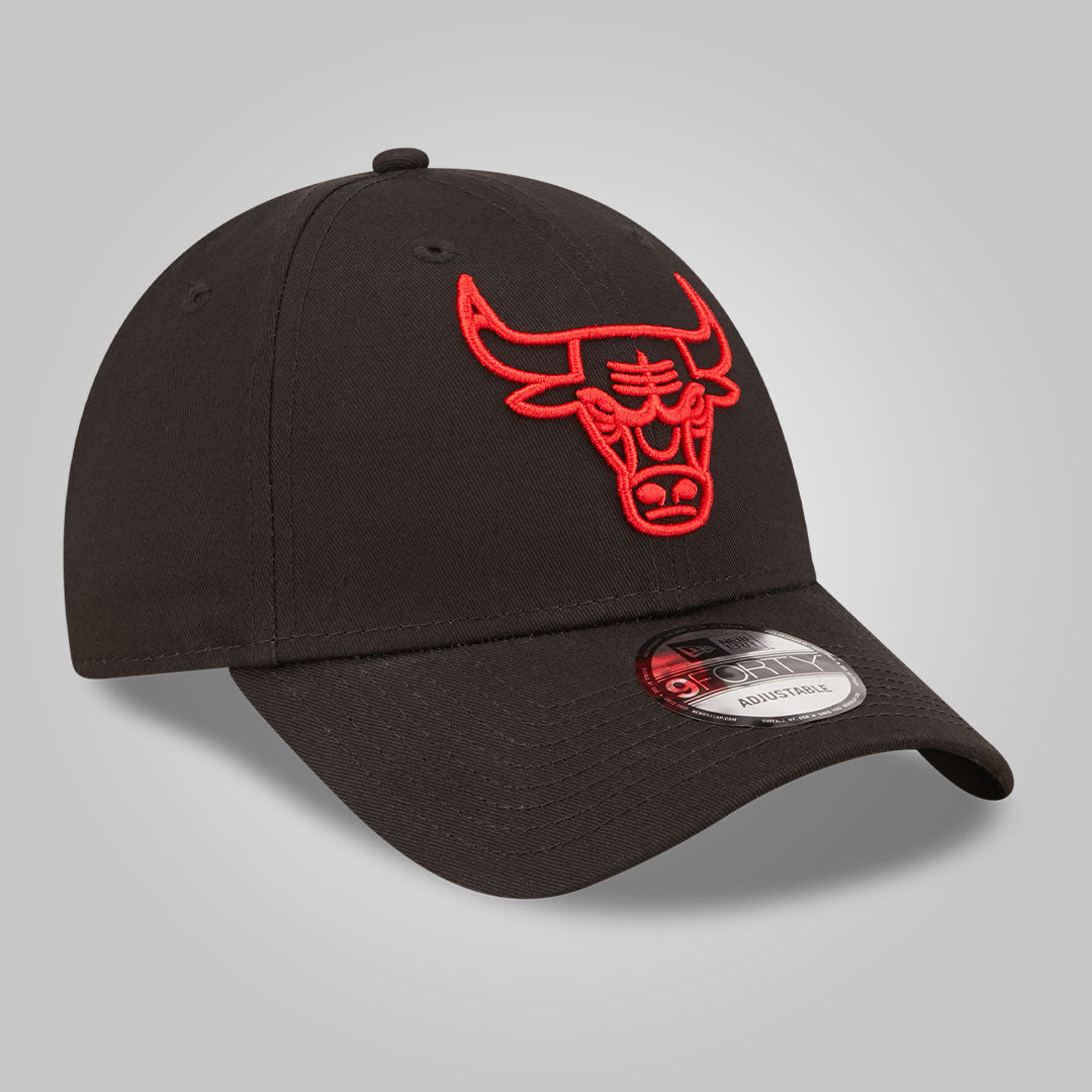 Chicago Bulls Neon Outline Black 9FORTY Adjustable Cap