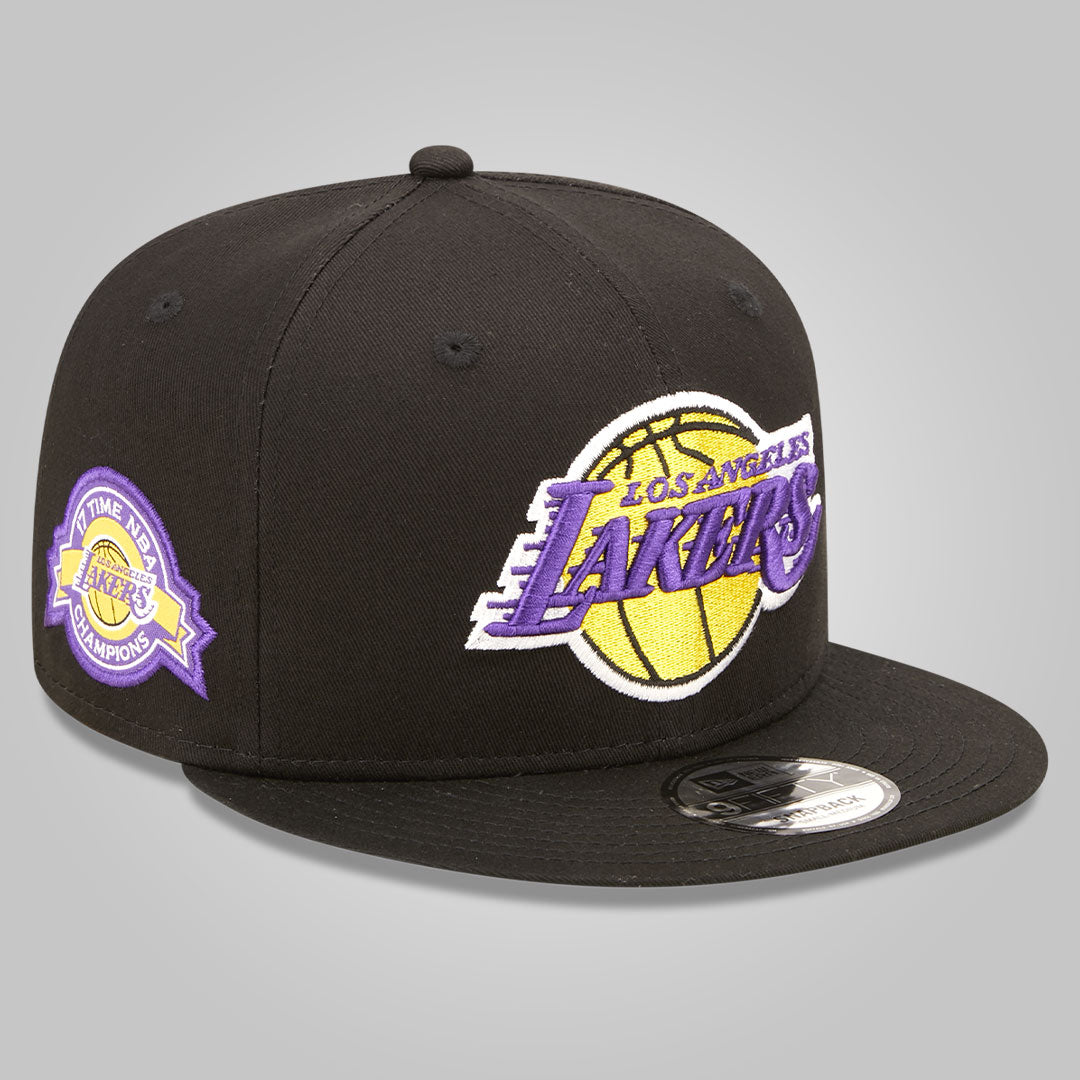 LA Lakers Team Side Patch Black 9FIFTY Snapback Cap