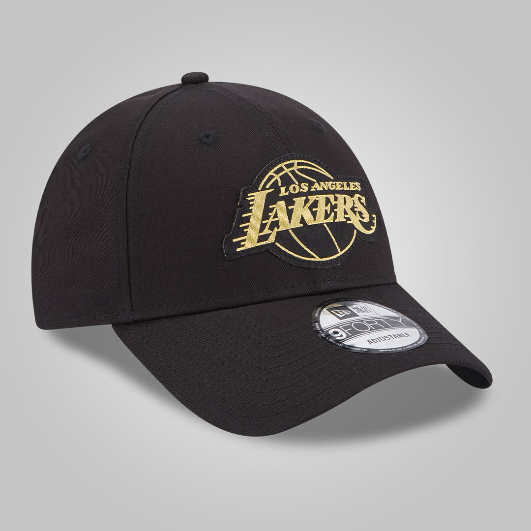 LA Lakers Metallic Badge Black 9FORTY Adjustable Cap