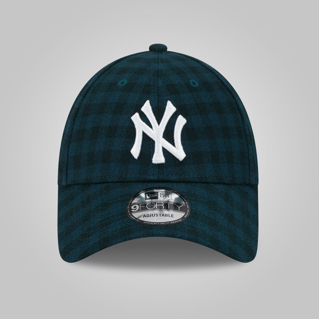 New York Yankees Flannel Dark Green 9FORTY Adjustable Cap