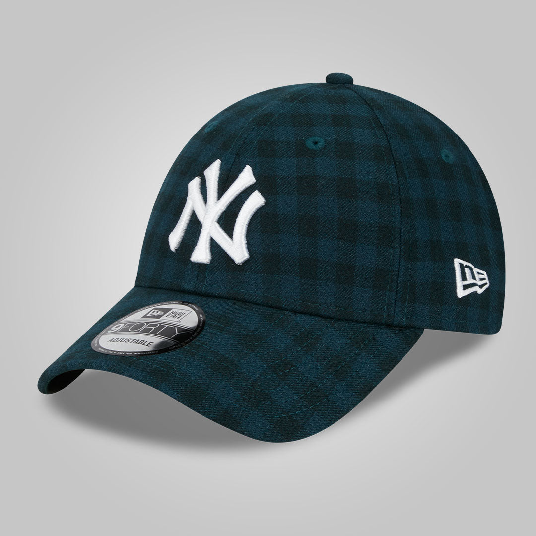 New York Yankees Flannel Dark Green 9FORTY Adjustable Cap