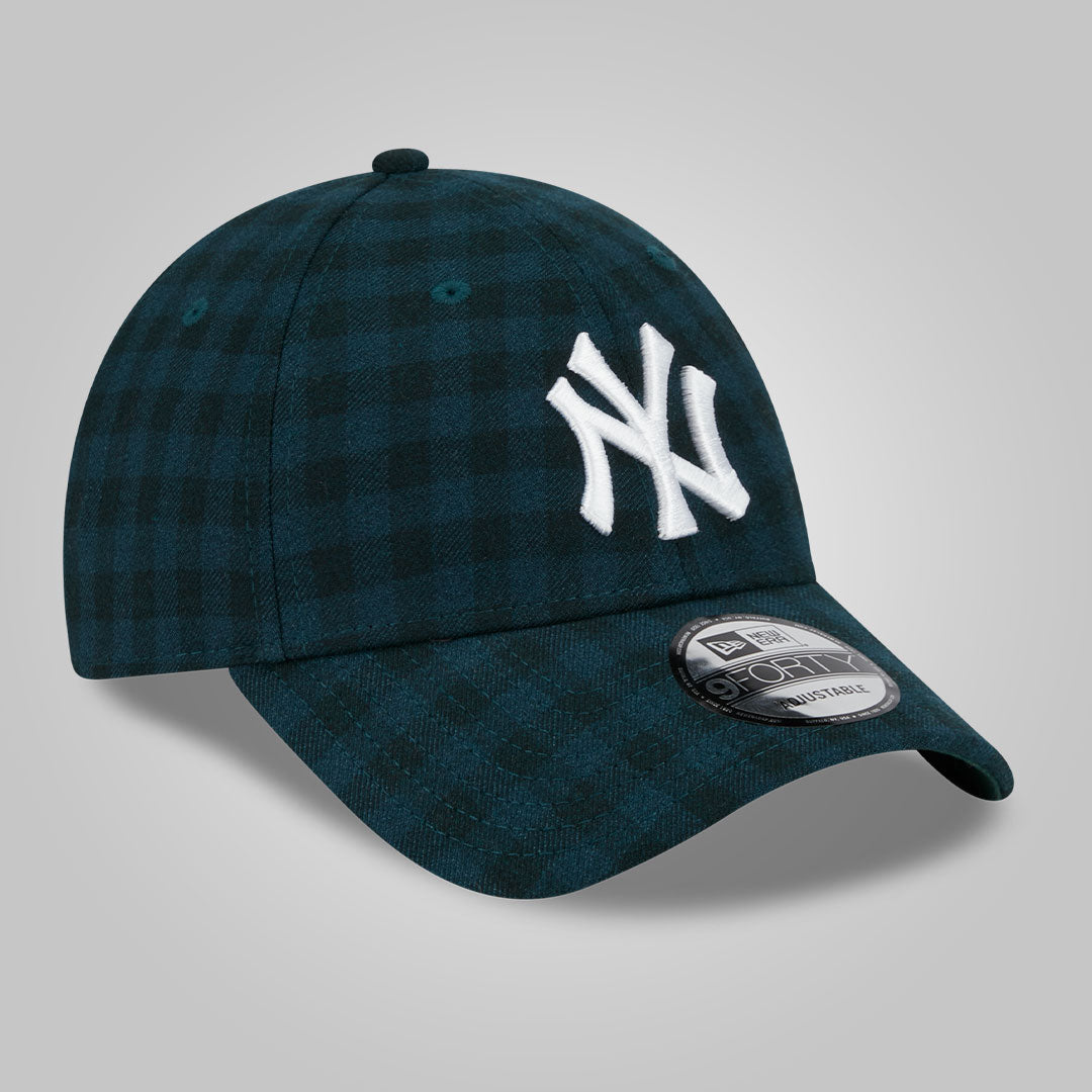 New York Yankees Flannel Dark Green 9FORTY Adjustable Cap