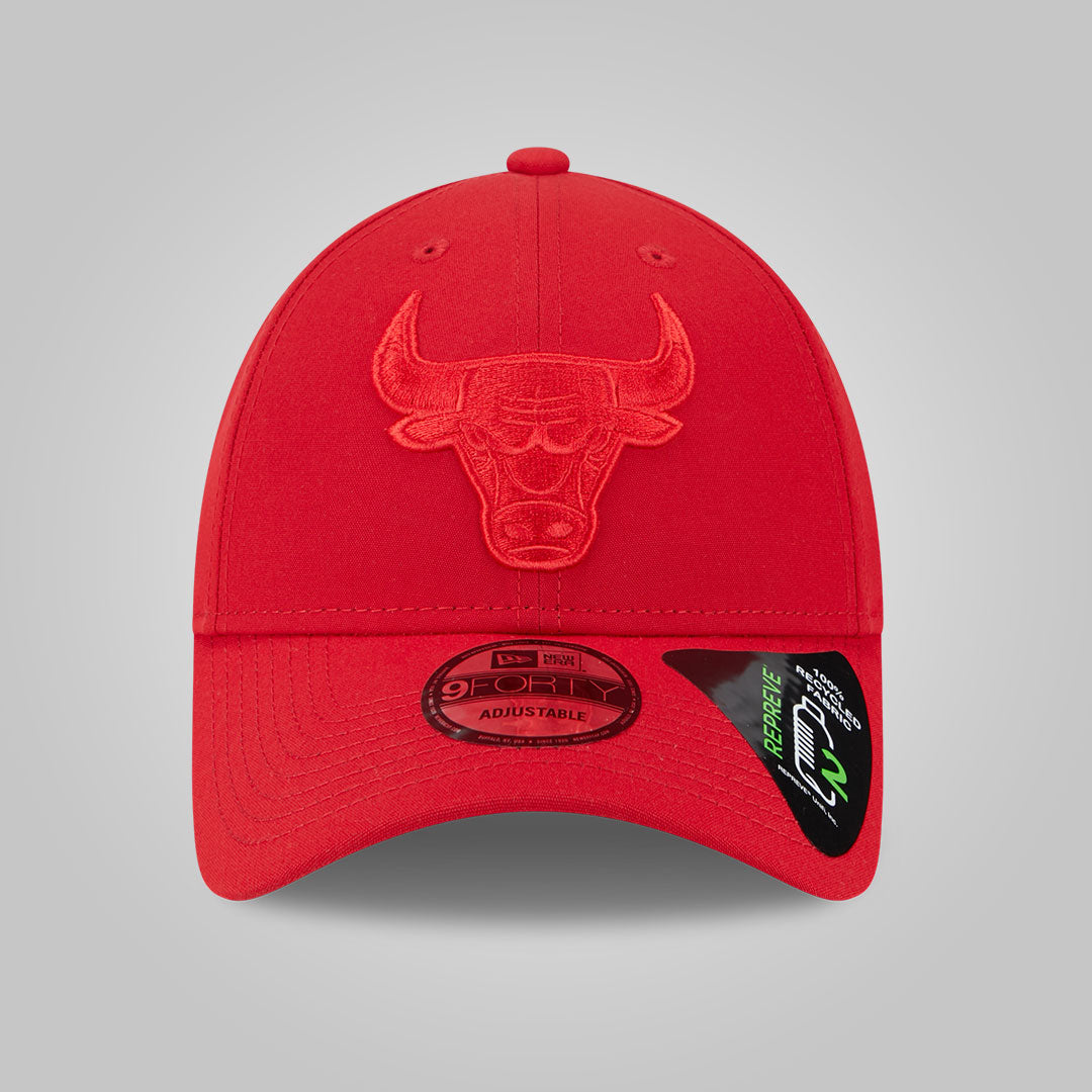 Chicago Bulls Repreve Outline Red 9FORTY Adjustable Cap